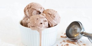 Beitragsbild des Blogbeitrags Cremiges Schokoladen Eis selber machen 