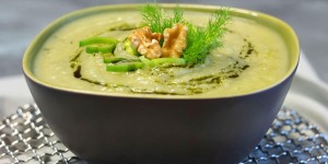 Beitragsbild des Blogbeitrags Kartoffel Fenchel­suppe vegan und extra lecker 