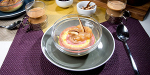 Beitragsbild des Blogbeitrags Mmmhh lecker: Maisgrieß Brei mit Apfelmus