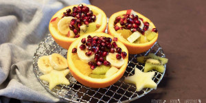 Beitragsbild des Blogbeitrags Winterlicher Obstsalat mit extra vielen Vitaminen 