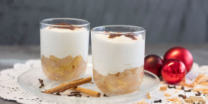 Beitragsbild des Blogbeitrags Schnelles Bratapfel Tiramisu im Glas