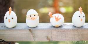 Beitragsbild des Blogbeitrags Bezaubernde Osterküken aus hartgekochten Eiern 