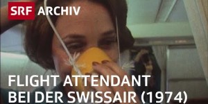 Beitragsbild des Blogbeitrags Air Hostessen bei der Swissair 1974 (Video) 