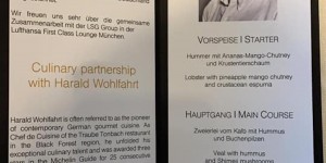 Beitragsbild des Blogbeitrags SUPER: Lufthansa pimpt das First Lounge Catering in München