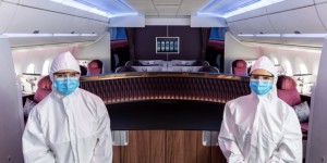 Beitragsbild des Blogbeitrags Qatar Airways hat neue Hygienerichtlinien … und sie sind heftig
