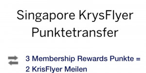 Beitragsbild des Blogbeitrags American Express verschlechtert Transfer zu Singapore KrisFlyer