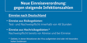 Beitragsbild des Blogbeitrags Deutschland verlangt Covid-19 Test vor Abreise aus Hochrisikoländern 