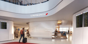 Beitragsbild des Blogbeitrags Air France mit riesiger Business Lounge in Paris CDG 2F 