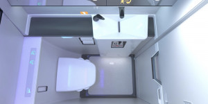 Beitragsbild des Blogbeitrags Boeing und Collins Aerospace gestalten die Flugzeugtoilette der Zukunft 
