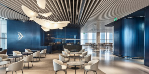 Beitragsbild des Blogbeitrags Aegean mit neuer stylischen Lounge in Athen