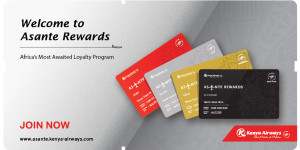 Beitragsbild des Blogbeitrags Kenya Airways ersetzt Flying Blue durch Asante Rewards