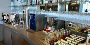 Beitragsbild des Blogbeitrags Lufthansa Lounge in JFK trocken