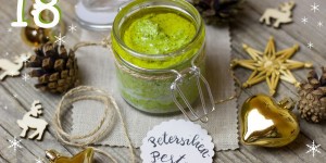 Beitragsbild des Blogbeitrags * 18 * Petersilien-Haselnuss-Pesto 