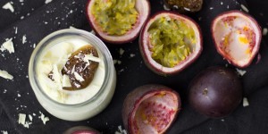Beitragsbild des Blogbeitrags Passionsfrucht-Joghurt-Mousse 