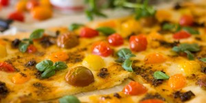 Beitragsbild des Blogbeitrags Pizzabrot mit Tomaten 
