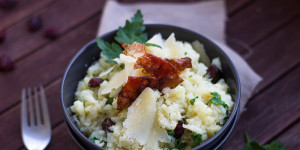 Beitragsbild des Blogbeitrags Karfiol-Risotto mit Cranberries 