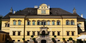Beitragsbild des Blogbeitrags FlugenteImSchloss: Schloss Hellbrunn und seine Wasserspiele 