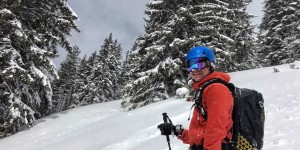 Beitragsbild des Blogbeitrags Polster Skitour – Abfahrt Polsterrinne