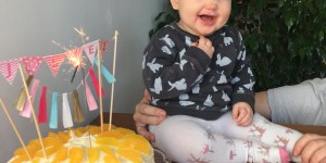 Beitragsbild des Blogbeitrags Orangen-Schokotorte zum 1. Geburtstag
