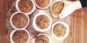 Beitragsbild des Blogbeitrags Glutenfreie Karotten-Nuss-Muffins
