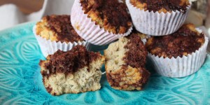 Beitragsbild des Blogbeitrags Glutenfreier Bananenmuffin am #muffinmonday