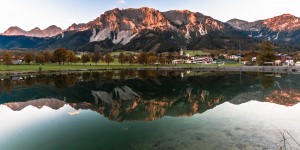 Beitragsbild des Blogbeitrags Wanderung zur Brandalm am Fuße des Dachsteins
