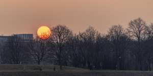 Beitragsbild des Blogbeitrags Sonnenuntergang in der Donau City