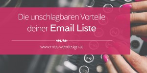 Beitragsbild des Blogbeitrags Du hast noch keine Email Liste? Dann fang jetzt damit an!