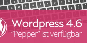Beitragsbild des Blogbeitrags WordPress 4.6 Update – „Pepper“ 