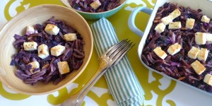 Beitragsbild des Blogbeitrags Von der Nebenrolle zur Hauptrolle: Rotkraut mit Pasta aus dem Ofen