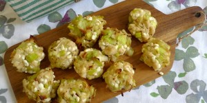 Beitragsbild des Blogbeitrags Lauch-Laibchen mit Cottage Cheese für den Picknick-Korb