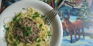 Beitragsbild des Blogbeitrags Soulfood für eisige Tage: Spaghetti mit Linsen