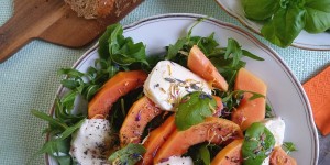 Beitragsbild des Blogbeitrags Fruchtigfrischer Papaya-Mozzarella-Salat 