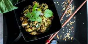 Beitragsbild des Blogbeitrags {Rezept}: Sommersalat mit Quinoa à la Asian Style
