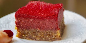 Beitragsbild des Blogbeitrags Rohkost Himbeer-Kuchen