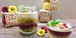 Beitragsbild des Blogbeitrags Fruchtiges Schichtdessert mit Darbo Tagtraum + Gewinnspiel