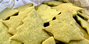 Beitragsbild des Blogbeitrags Weihnachtliche Matchakekse 