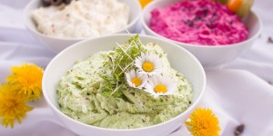 Beitragsbild des Blogbeitrags Edamame Hummus