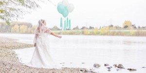 Beitragsbild des Blogbeitrags Die Braut am Donaustrand
