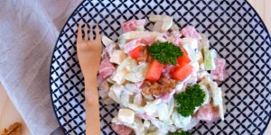 Beitragsbild des Blogbeitrags Sellerie Melonen Salat 