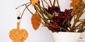 Beitragsbild des Blogbeitrags [Herbst-DIY] Blätter aus Kork und Papp-Drachen 