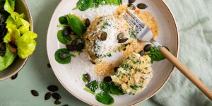 Beitragsbild des Blogbeitrags Gründonnerstag: Spinat-Mozzarella-Knödel