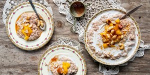 Beitragsbild des Blogbeitrags Veganer Milchreis à la Sticky Rice