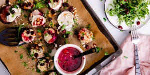 Beitragsbild des Blogbeitrags Gratinierte Rote Beete mit Cranberry-Dressing 