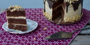 Beitragsbild des Blogbeitrags Peanut Butter Chocolate Cake
