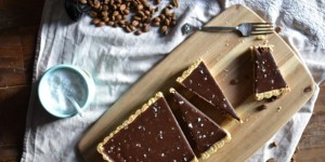 Beitragsbild des Blogbeitrags Schoko Espresso Tarte mit Fleur de Sel 