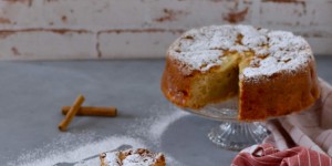 Beitragsbild des Blogbeitrags Herbstliebe: Schneller Apfelkuchen