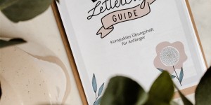 Beitragsbild des Blogbeitrags Zeit zum Lettern // Handlettering Guide für Anfänger