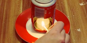 Beitragsbild des Blogbeitrags DIY Anleitung – Duftlampe aus Dose für Aromaöl – Upcycling 