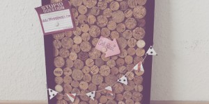 Beitragsbild des Blogbeitrags DIY Anleitung – Kork Pinwand selbstgemacht